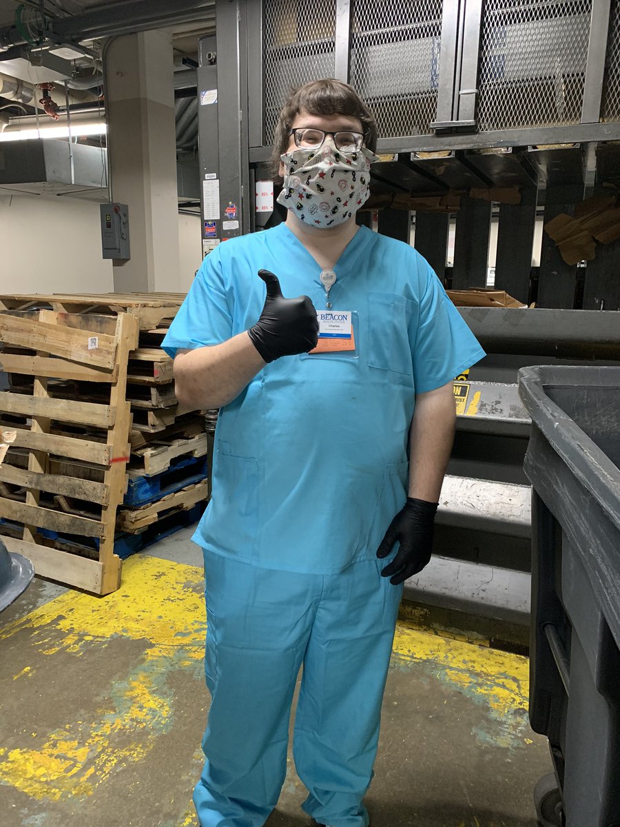 jimcarter's tweet photo. My new coworker is also my son! #BeaconHealthSystem https://t.co/RbrHJyACD1