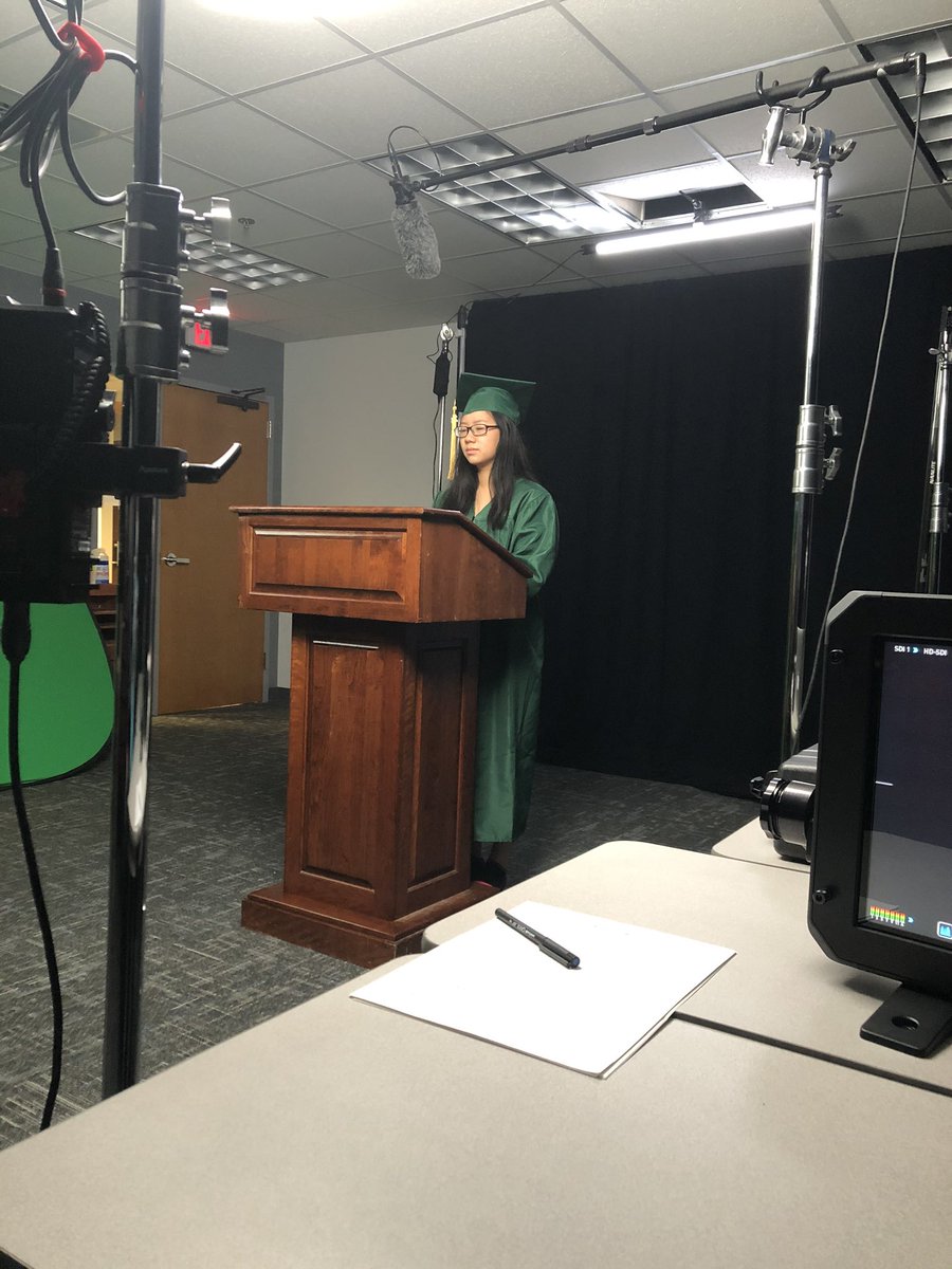 EnloeMagnetHS's tweet photo. Virtual Graduation Filming is complete! We can’t wait to celebrate our Seniors @Enloe2020 on June 11 at 8 am. Thank you Angela, Cristian, Brooke, Jasmine and Hilton! Next up - Senior Item Distribution on Thursday, May 21. Check your email for more info! https://t.co/WUaEhdSjTE