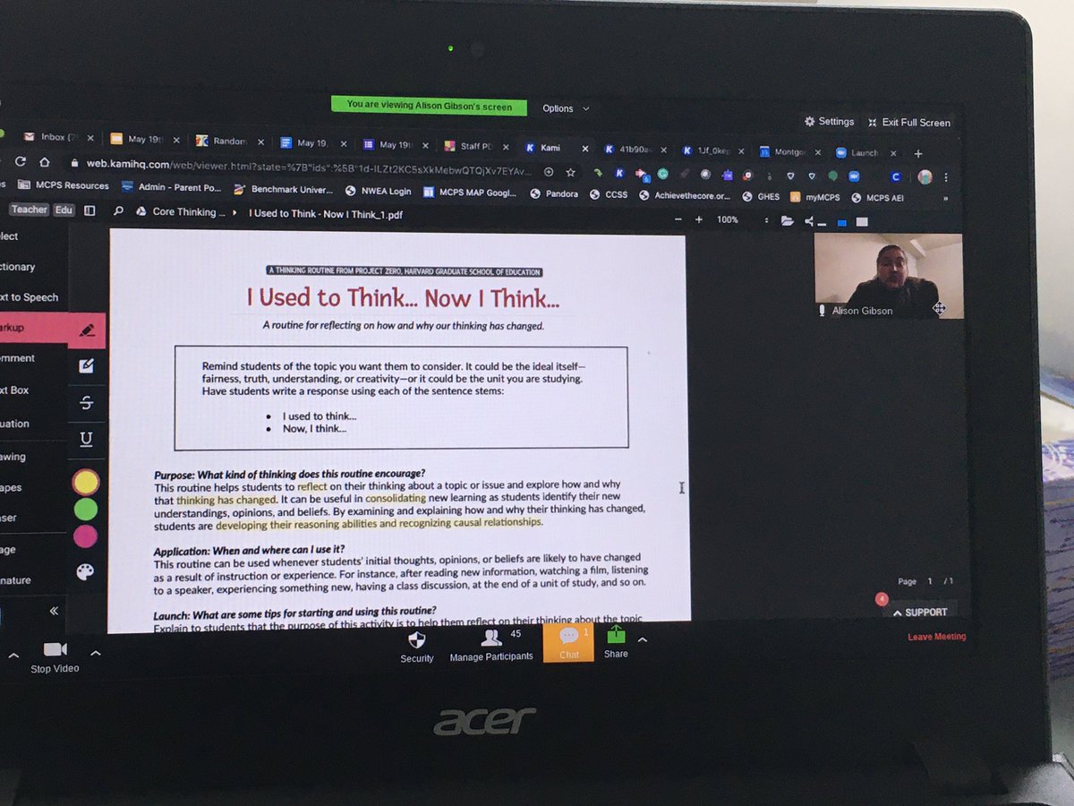 RPES_Heifetz's tweet photo. Awesome @GlenHavenEagles staff meeting today addressing the #ReadyForRigor framework and thinking routines for critical thinking and information processing in an online learning environment! @ProjectZeroHGSE @Ready4rigor @desmondmackall7 https://t.co/ITGX5B8pzL