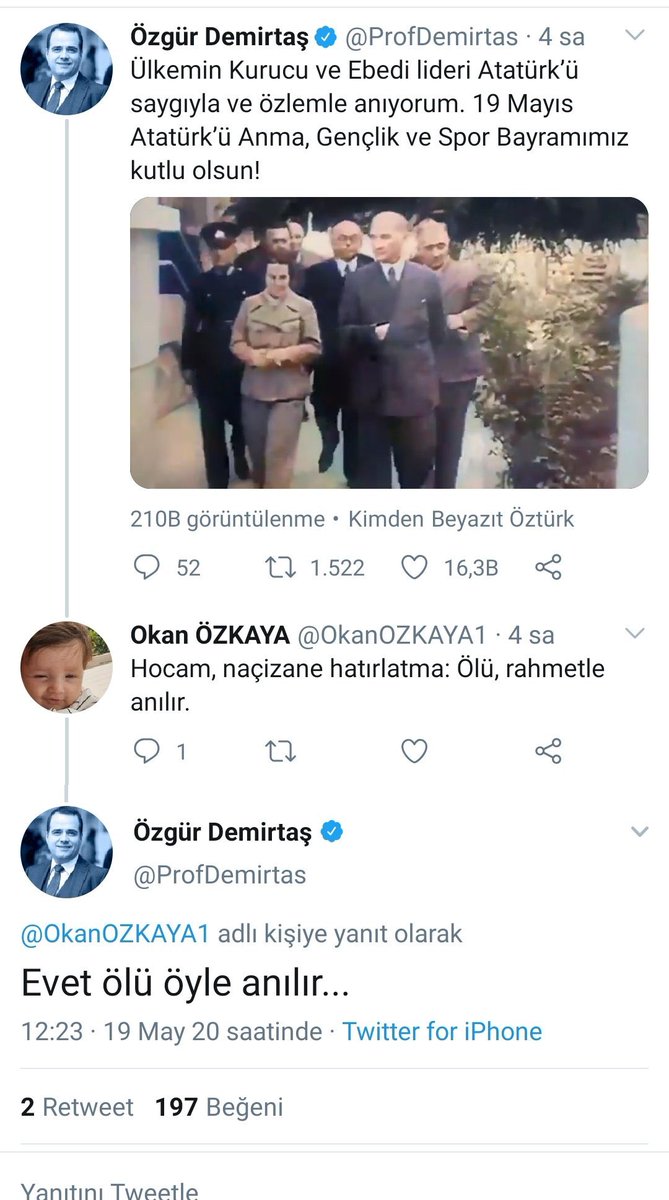 Günün golü <a href="/ProfDemirtas/">Özgür Demirtaş</a> hocadan gelmiş. Bizde saygı ve özlemle anıyoruz...