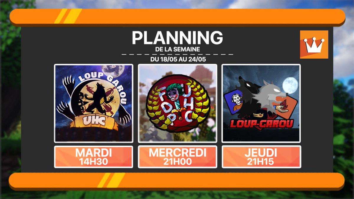 RevengeComunity's tweet photo. Planning de la semaine du 18 au 24 Mai :
#lguhc #fdpuhc #lg #taupegun #skydef https://t.co/YuCBU3VV2J