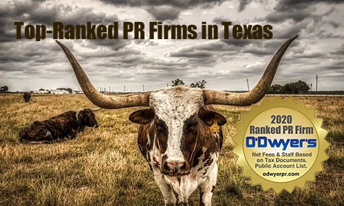 odwyerpr's tweet image. Top 5 firms in Texas as ranked by O'Dwyer's: #1 @W2OGroup, #2 @Edelman, #3 @PierpontCom, #4 @Touchdown_PR, #5 @championmgt... view full ranking odwpr.us/top-texas-PR-f…