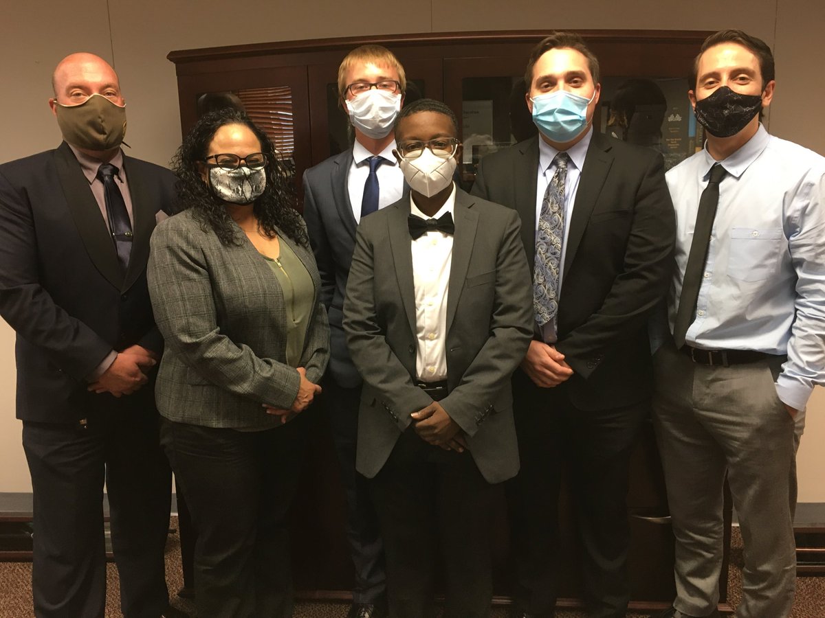 Don’t let the masks fool you! There are huge smiles behind them because today Chesapeake President Kim Van Utrecht promoted our newest FT supervisors-Steve Ward, Rickey Hummel, Latoya Davis, Anthony Andrews and James Williams. Congratulations!