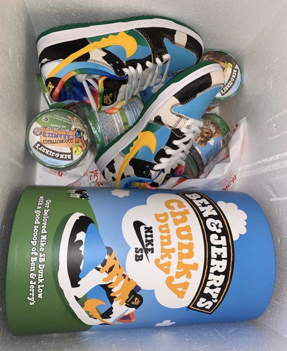 nike dunk ben and jerry box