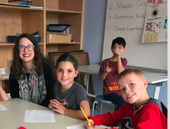 Kudos to <a href="/DiscoveryAPS/">Discovery APS</a> Teacher of the Year, Katherine Annamreddy! Katherine develops her students artistic &amp; personal skills, while practicing the core values of personalized learning, design thinking &amp; social responsibility.  #APSCelebrationofExcellence
vimeo.com/418460778/7870…