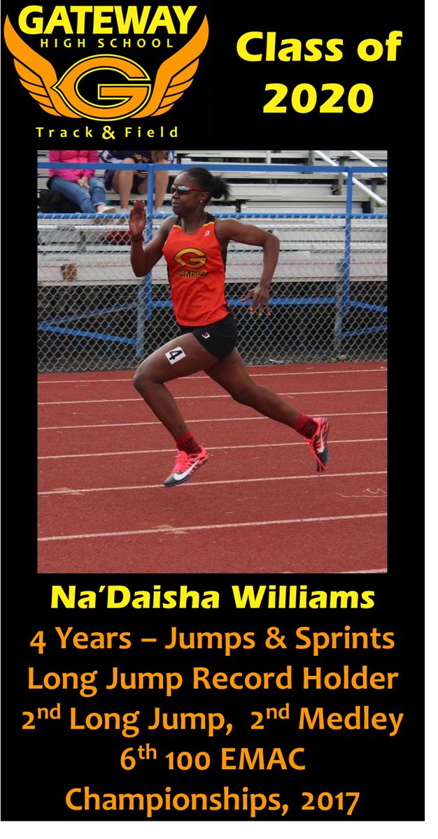 OlySpeed's tweet photo. Congrats, Na'Daisha! It's been great having you on the team for the last four years. You are a competitor, a record setter, and have grown so much since you were a freshman. Best of luck with the next step in your journey! https://t.co/ZFZw4laNFd