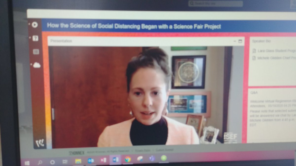 Who knew social distancing started with a science fair project? How relatable now! #COVID19 #ISEF #PolkSci