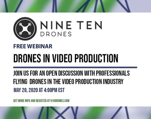 9miles's tweet photo. Want to learn how to use drones in video production? Don't miss out on this FREE webinar hosted by @910drones TOMORROW at 4 pm (EST). Our CEO, Ben Armstrong, will be part of the panel alongside other professionals in the industry. Register for FREE here: https://t.co/BxsQk0UIYO https://t.co/EDY1l1mQdd
