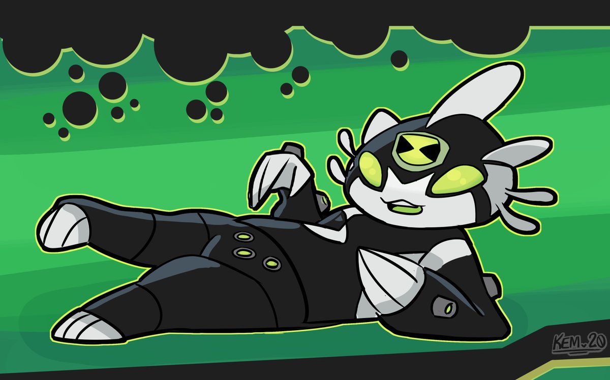 OddSeadog's tweet photo. Experimental doodle while I watched Ben 10 Omniverse, great show btw ^^ https://t.co/ujIlZWTkWN