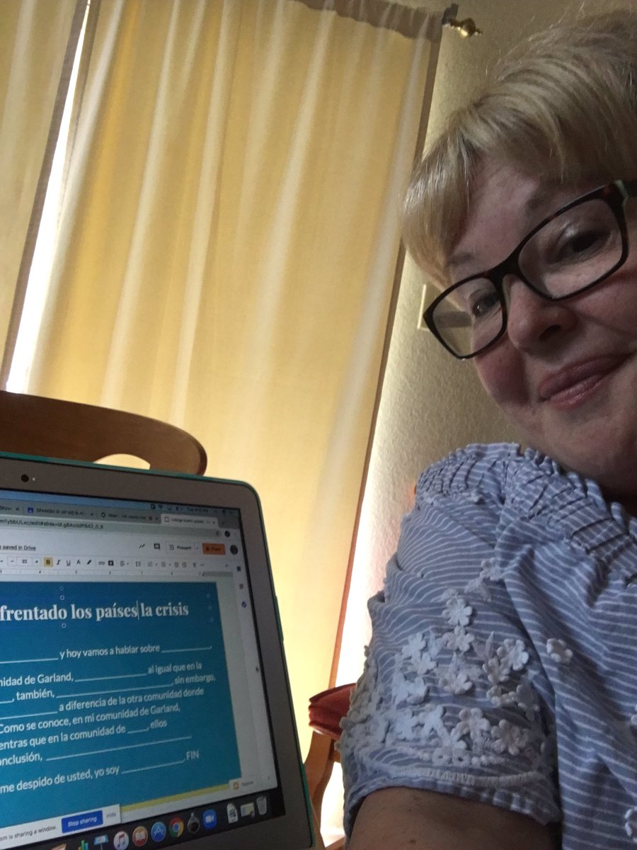 ceciliamewa's tweet photo. Polishing our skills before the AP Spanish exam #BusseyNationRocks #aptests2020 #practicandoando @AVIDjeanie @vero7956 @ErikaNoelia @lolita_colon https://t.co/I9XSRnzLbZ