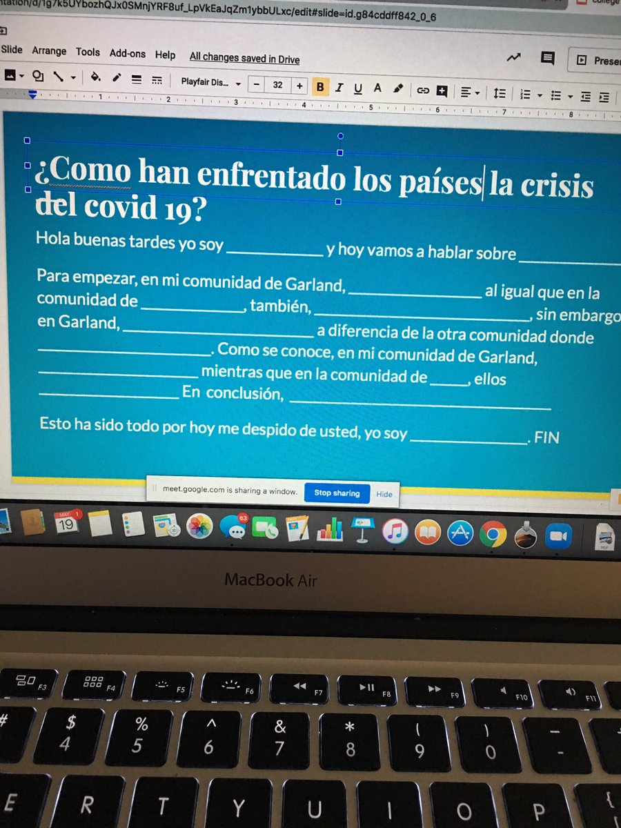 ceciliamewa's tweet photo. Polishing our skills before the AP Spanish exam #BusseyNationRocks #aptests2020 #practicandoando @AVIDjeanie @vero7956 @ErikaNoelia @lolita_colon https://t.co/I9XSRnzLbZ