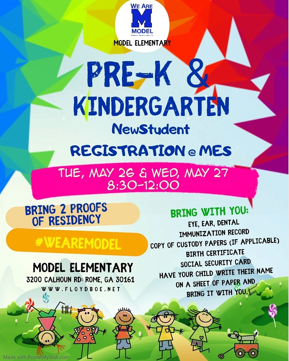 MESBlueDevils's tweet photo. Looking forward to meeting our new pre-k and kindergarten families Tue, May 26 and Wed, May 27 from 8:30-12 at Model Elementary. #WeAreModel https://t.co/bUQhAiCstk