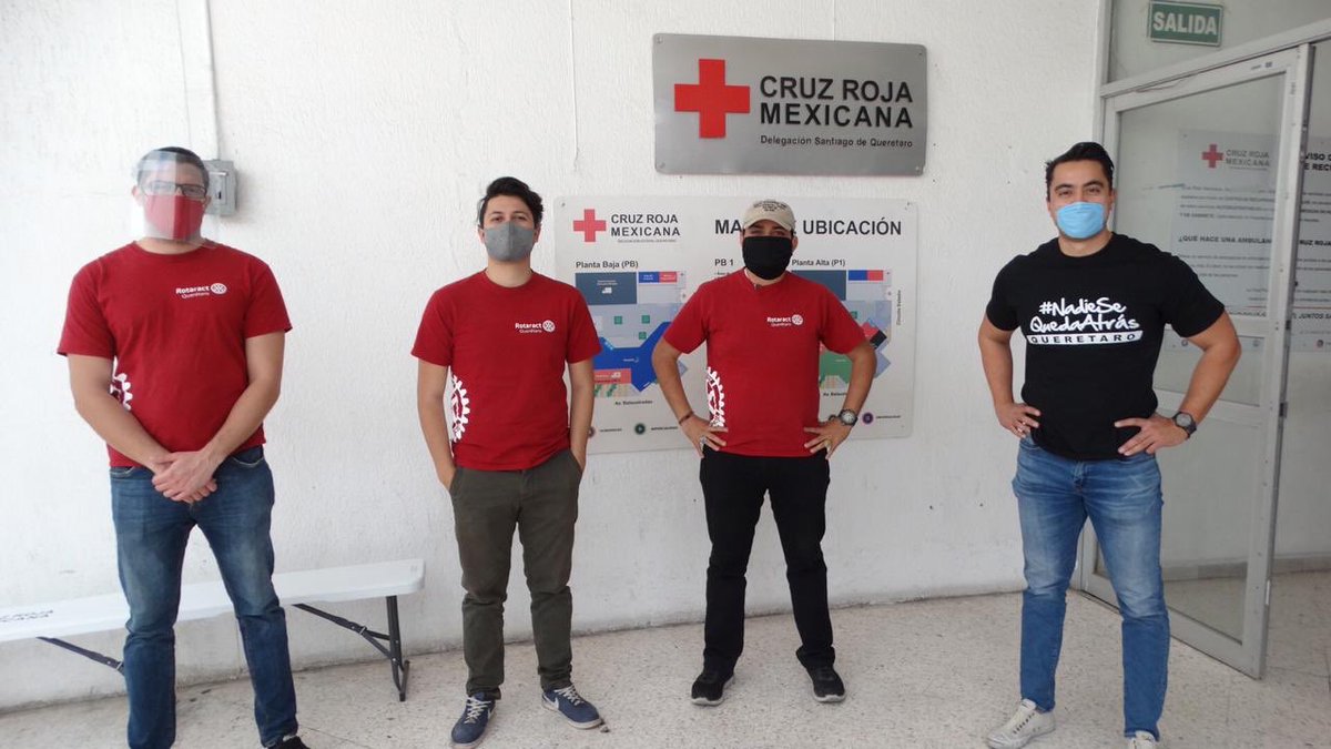 FeliFerMacias's tweet photo. Un enorme reconocimiento al Club Rotaract de #Querétaro por su campaña de donación a la @Cruz_Roja_Qro de material de protección médico, una sociedad fuerte es aquella que se cuida entre todos y donde #NadieSeQuedaAtrás, muchas gracias por permitirme sumarme a esta causa. https://t.co/TzgtYyu2yb