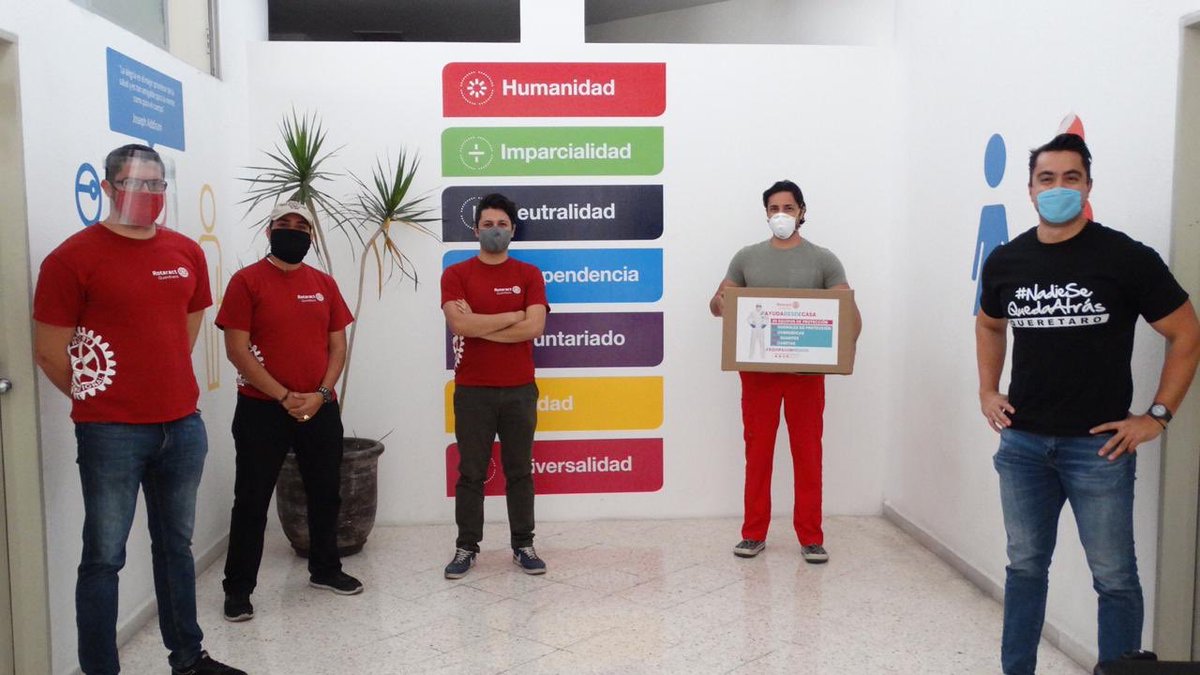 FeliFerMacias's tweet photo. Un enorme reconocimiento al Club Rotaract de #Querétaro por su campaña de donación a la @Cruz_Roja_Qro de material de protección médico, una sociedad fuerte es aquella que se cuida entre todos y donde #NadieSeQuedaAtrás, muchas gracias por permitirme sumarme a esta causa. https://t.co/TzgtYyu2yb