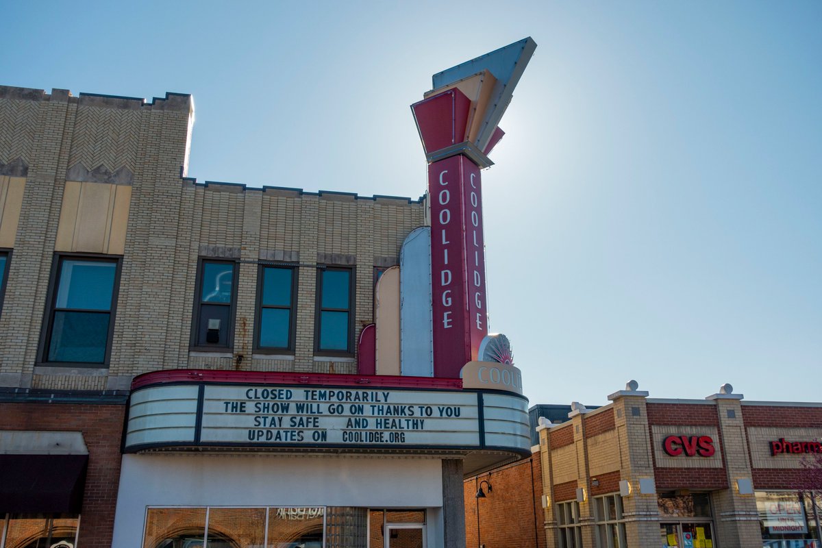 Coolidge Corner Theatre – Brookline, MABuilt as a church in 1906,  @thecoolidge was redesigned as an Art Deco movie palace in 1933 and has never closed its doors to the public since then.Support:  https://coolidge.org/donate&qu... class=