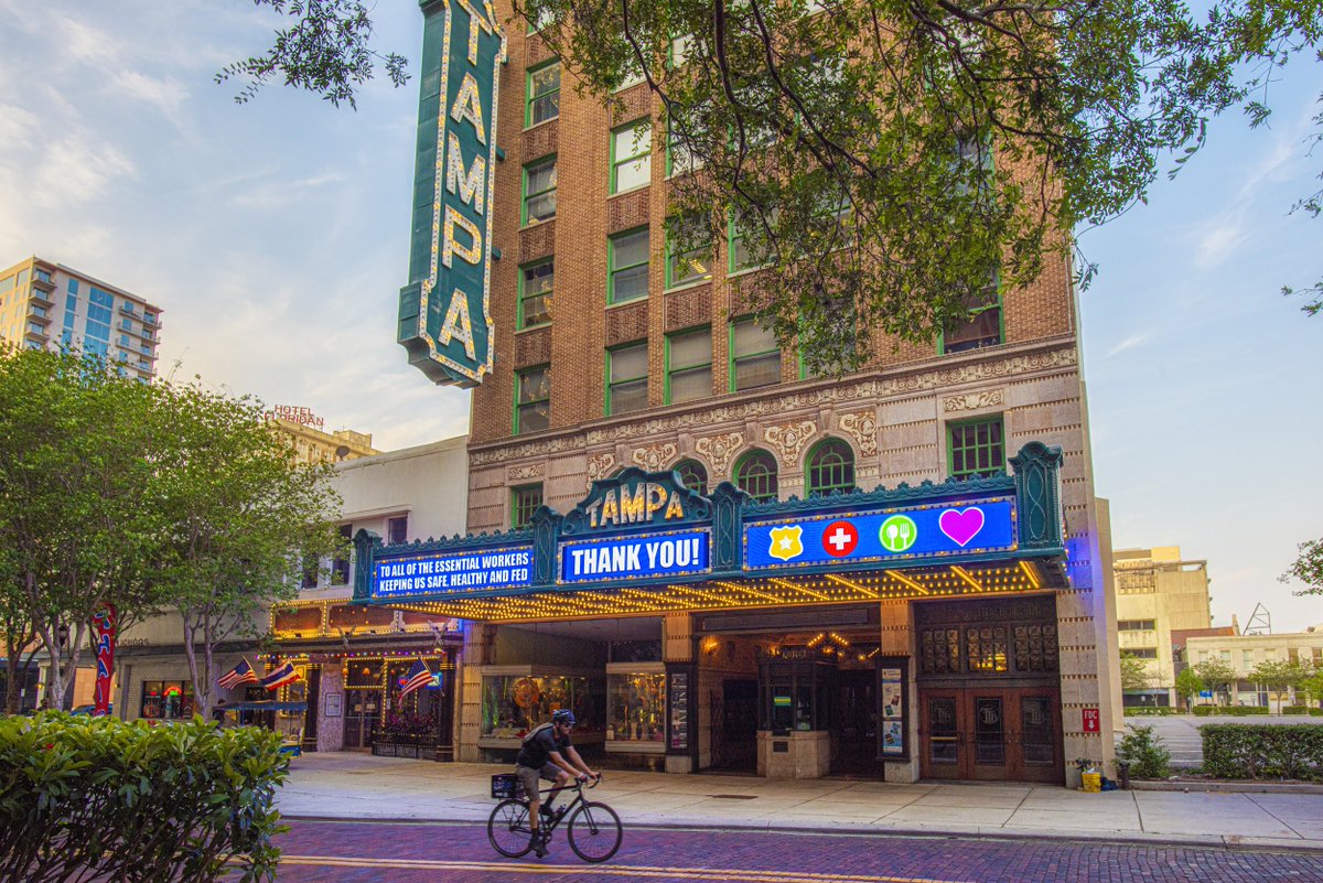 Tampa Theatre – Tampa, FL @tampatheatre& #39;s historic marquee has been a bright beacon in the heart of downtown Tampa since 1926.Support:  https://www.TampaTheatre.org/give&quot... class=