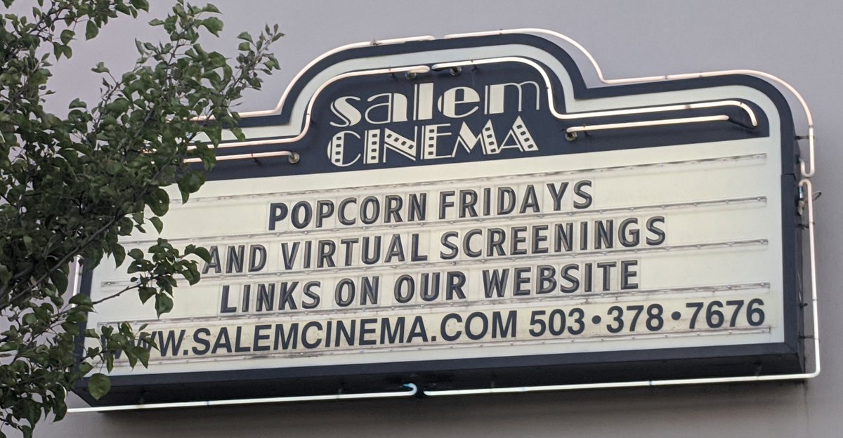 Salem Cinema – Salem, OROperating in its current location since 2009,  @salemcinema specializes in art, foreign, independent & “exceptional film” and is committed to community support through their Reel Change program.Support:  https://www.gofundme.com/f/support-salem-cinema