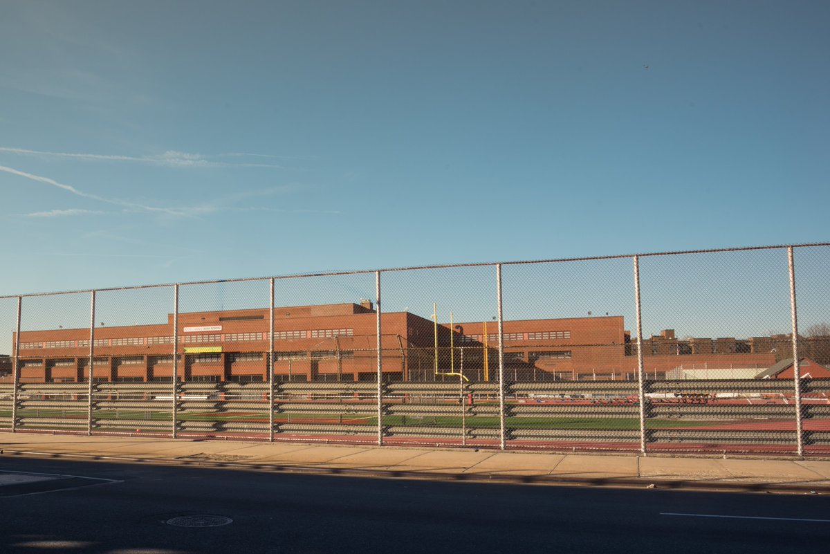 Left: Jay Street, Right: Boys and Girls High School (I was driving by)