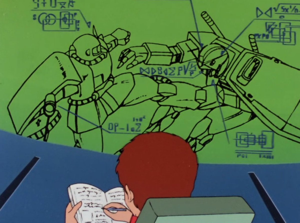 Damn but Amuro is SO emotionally uninteligent (not a fault, just a feature of being 15) that I completely forgot he's a braingenious untill I saw him doing Battle Maths here
