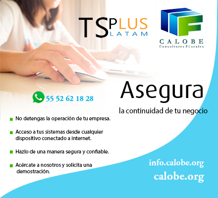 CalobeAspel's tweet photo. Asegura la continuidad de tu negocio, no detengas operaciones y accede a todos tus #sistemas desde cualquier #dispositivo conectado e #internet
#QuedateEnCasa
 #HomeOffice #Calobe
¡Solicita una #Demo ! 
☎️ 55-5262-1828
📧 info@calobe.org
Wp https://t.co/aTGLvJwfu2 https://t.co/SV7fDfvvGv
