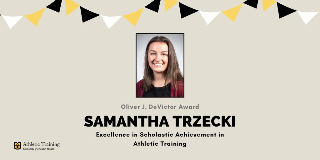 (1/7) The winner of the Oliver J. DeVictor Award is... SAMANTHA TREZECKI! For her excellence and commitment to scholastic achievement!