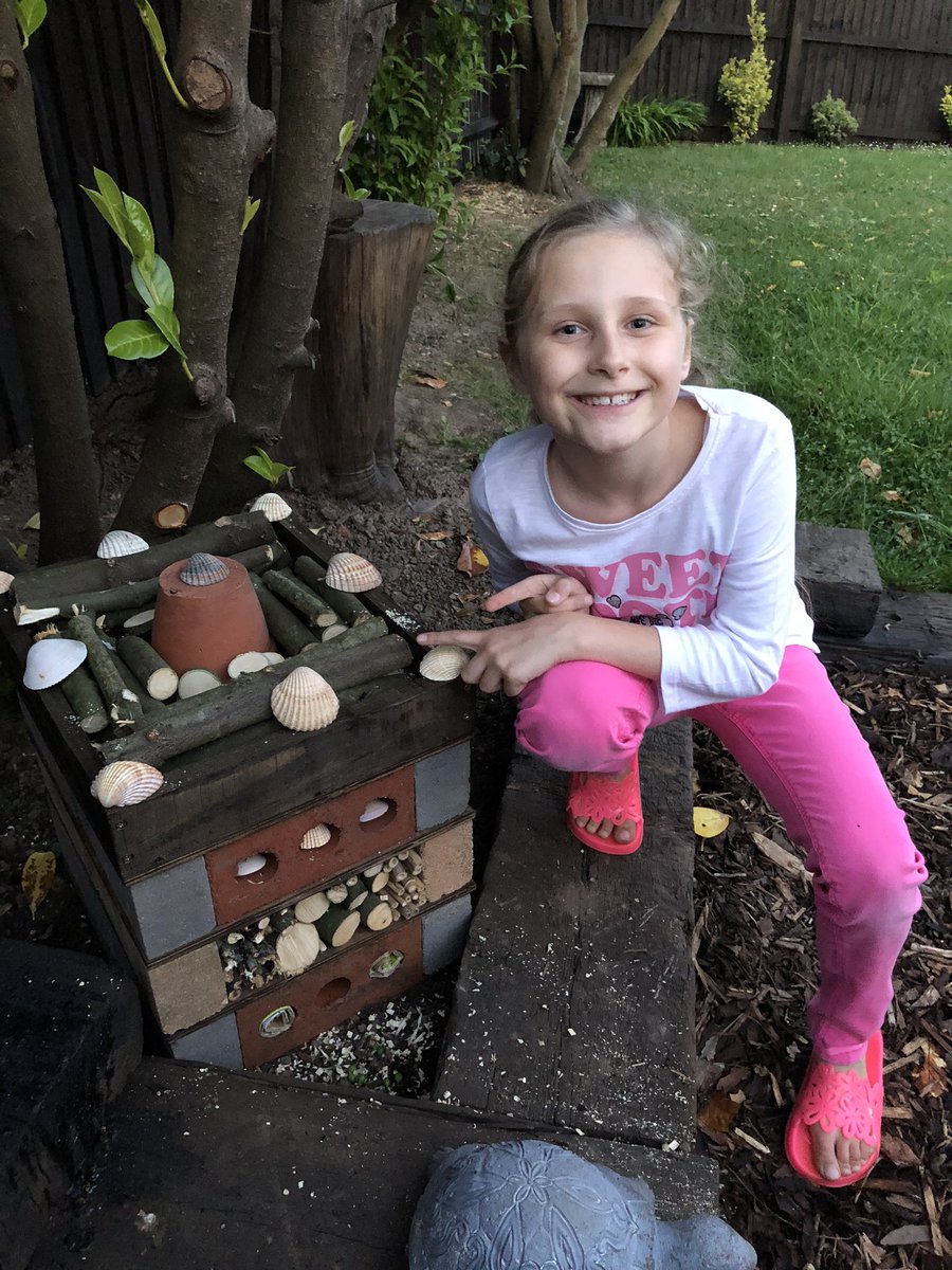 KidnerLisa's tweet image. Our Bug Hotel is open for business! 🕷🐞🐜🐌🐝@gwaunmeisgyn