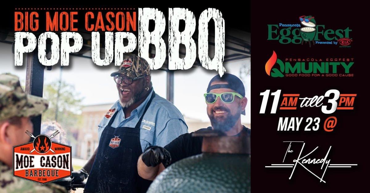 BBQ Champion, Moe Cason,  is coming to Pensacola this weekend and partnering with Pensacola Eggfest, presented by KIA Autosport! He is one of the best BBQers on the circuit.