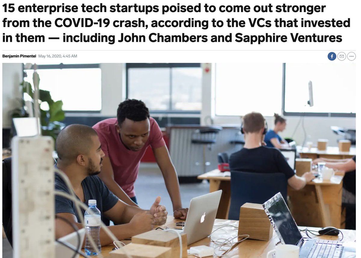 Noodle.ai is tops on the list of 15 enterprise tech companies poised to successfully get through the COVID-19 crash, according to an article from <a href="/businessinsider/">Business Insider</a>. We’re in great company! Read on: explore.noodle.ai/c/2cwt1-1?x=3m…