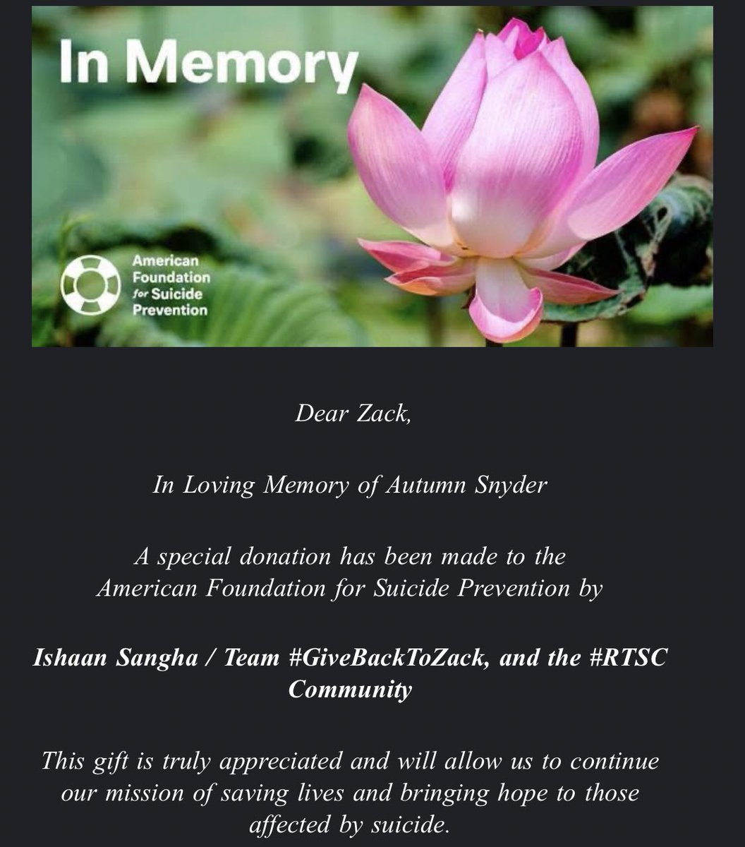 ishaansangha's tweet photo. Looked through my emails and found this ❤️
@afspnational are fighting the good fight.
@ZackSnyder #ReleaseTheSnyderCut #ZackSnyderJusticeLeague #GiveBackToZack #GiftForTheSnyders https://t.co/upN5dWkRz4