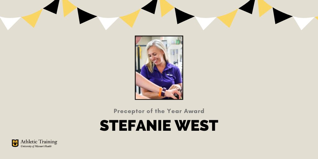 (6/7) Our Preceptor of the Year is... STEFANIE WEST! She invests so much into the students and the profession and has been admired by her clinical students for her dedication to helping students excel!