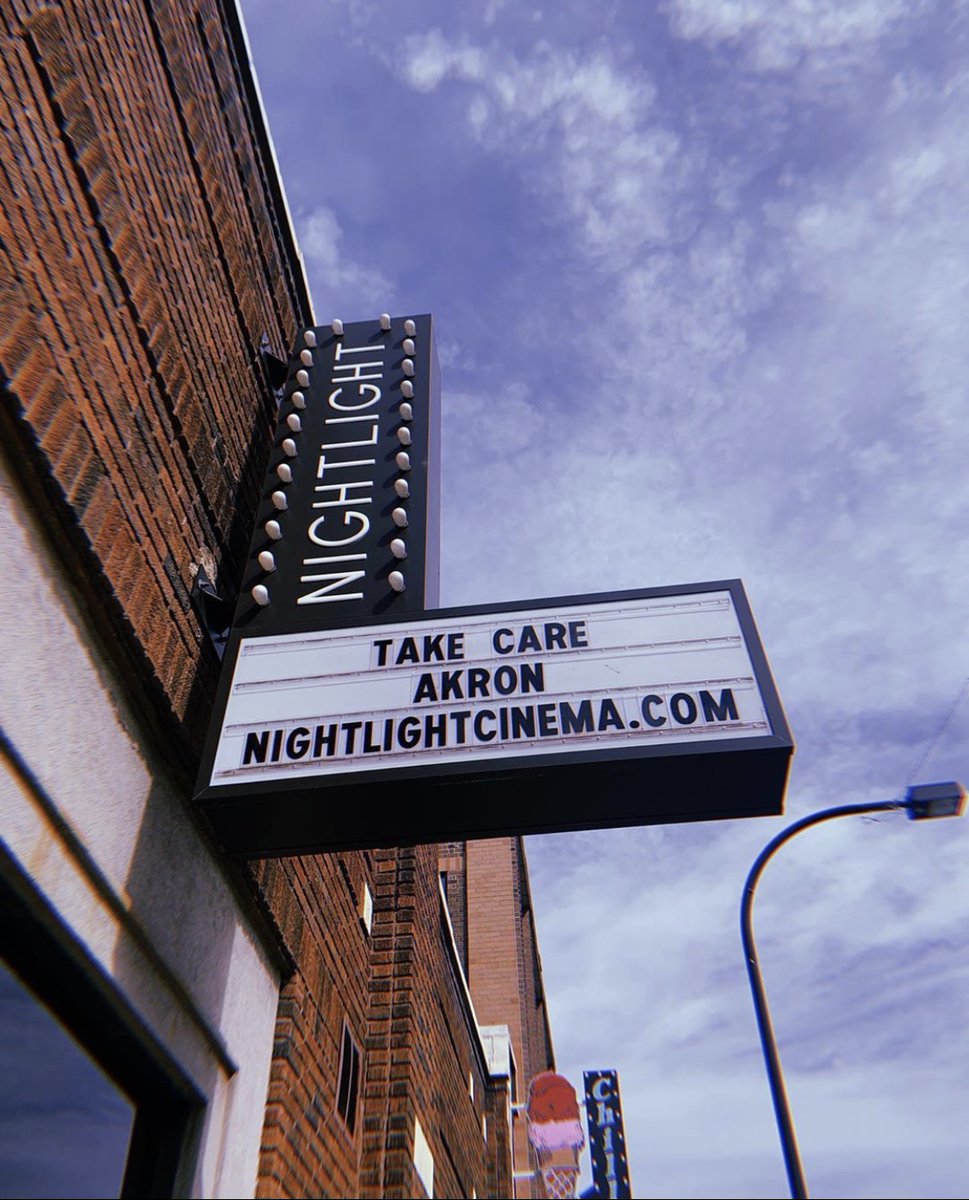 Nightlight Cinema – Akron, OHOne of the newer theaters on the list,  @nightlightakron has quickly become a home for Akron’s adventurous movie lovers and is “dedicated to advancing cinema and community in tandem.”Support:  https://nightlightcinema.wildapricot.org/Donate  Brittany Dobish