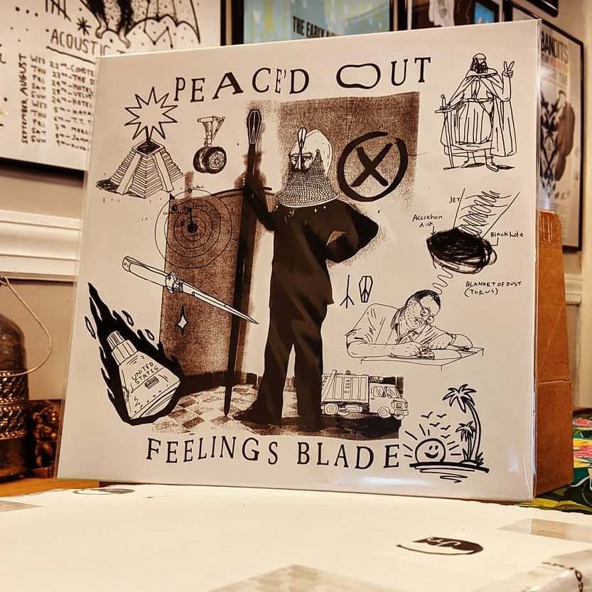 Low stock warning!!! There are now less than 50 <a href="/peacedoutmusic/">Peace'd Out</a> - Feelings Blade records left! Do not sleep on these, or you'll bummed out later! Support #IndependentMusic