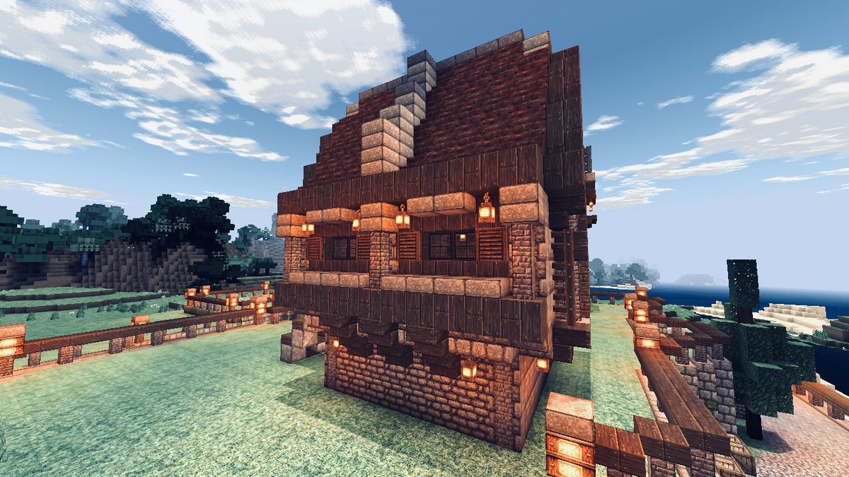 びすお در توییتر 階段付きの家 マインクラフト マイクラ建築 マイクラ統合版 Minecraft建築コミュ