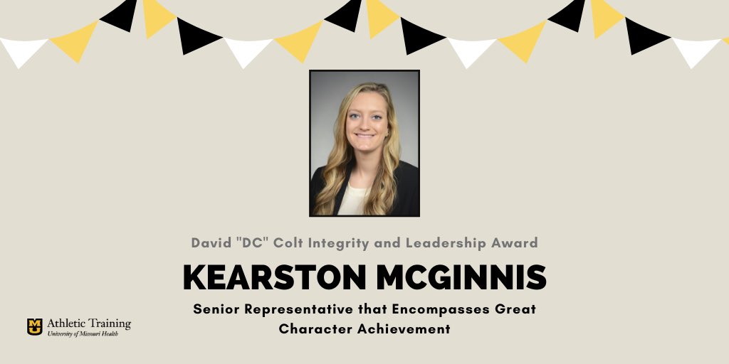 (7/7) This final award is very special and has been officially named in honor of our Program Director, DC... KEARSTON McGINNIS will lead the graduation procession (when the time comes) and serve as the representative &amp; embodiment of true leadership and the Class of 2020.