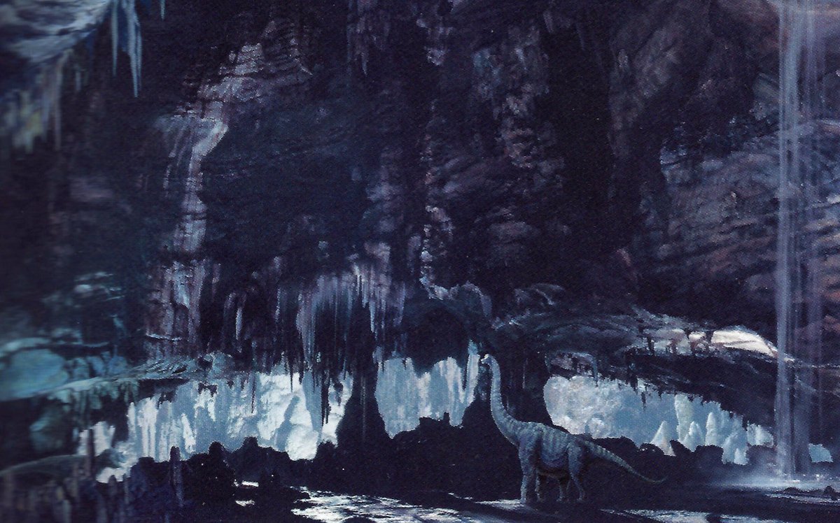 More concept art, including several paintings of the cave.
