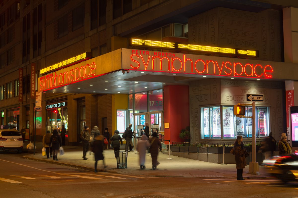 Symphony Space – New York, NYAfter false starts as a food court and skating, the site of  @symphonyspace first became a theater in 1918 and now creates magical moments that harness the power of the arts to engage and inspire.Support:  https://www.symphonyspace.org/join-give/donate Kevin Yatarola