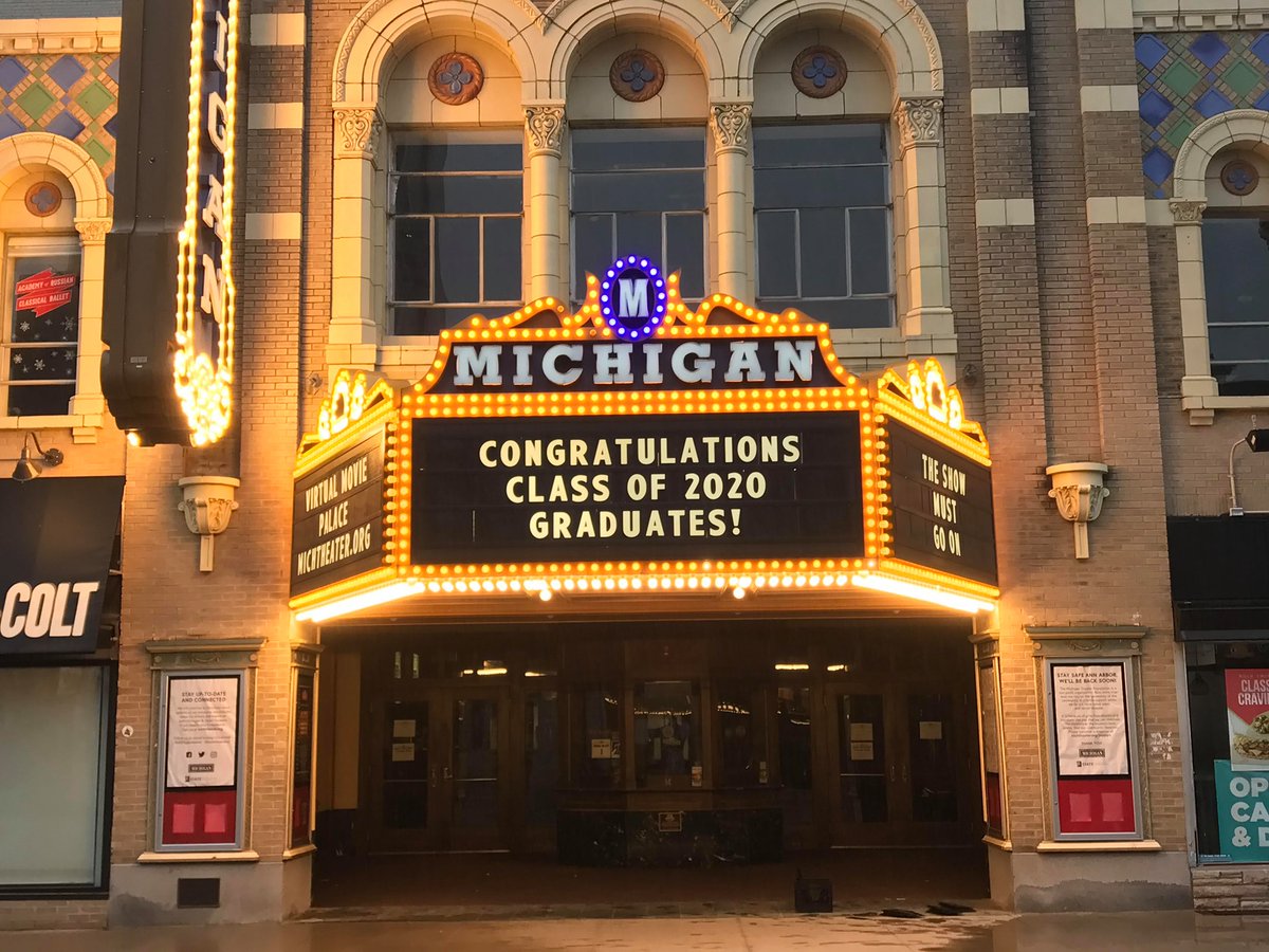Michigan Theater + State Theatre – Ann Arbor, MIOpened in 1928,  @michigantheater was saved from the gloomy fate of becoming a food court in 1979 and went on to do the same for  @statetheatrea2, destined to become condos, in 2014.Support:  https://charity.gofundme.com/o/en/camp... class=