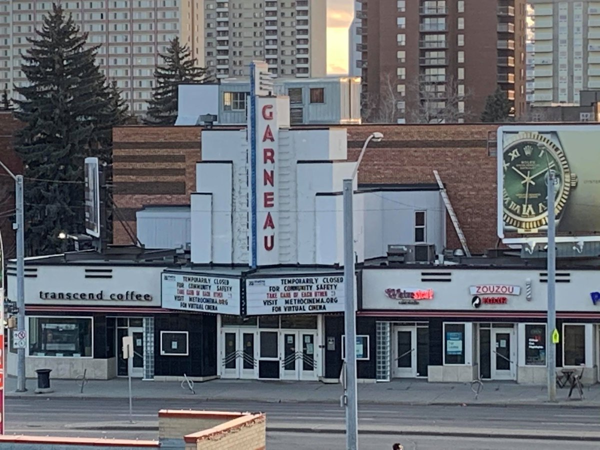 Metro Cinema – Edmonton, AB @themetrocinema took over the Garneau Theatre in 2011 and has been working to restore the vintage architectural touches of the 1940 Art Moderne-style building ever since.Support:  https://www.canadahelps.org/en/charit... class=