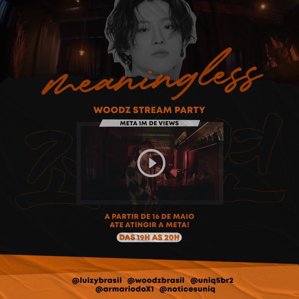 noticesuniq's tweet photo. [#MEANINGLESStreamParty] 

MOODZ! Hoje é o 4° dia da nossa stream party do MV de Meaningless!
A meta é 1 MILHÃO DE VIEWS! 🧡💙

Siga as instruções de stream na imagem abaixo👇

#WOODZ #MEANINGLESS 
@c_woodzofficial @_chowoodz 

YOUTUBE: https://t.co/vWNptpdzVI https://t.co/EkyVqC8LiG