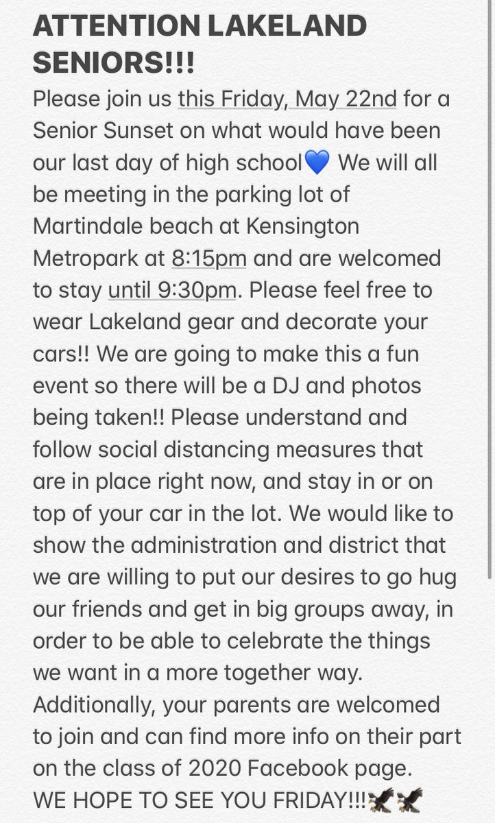 LHS Senior Class of 2020 tweet media