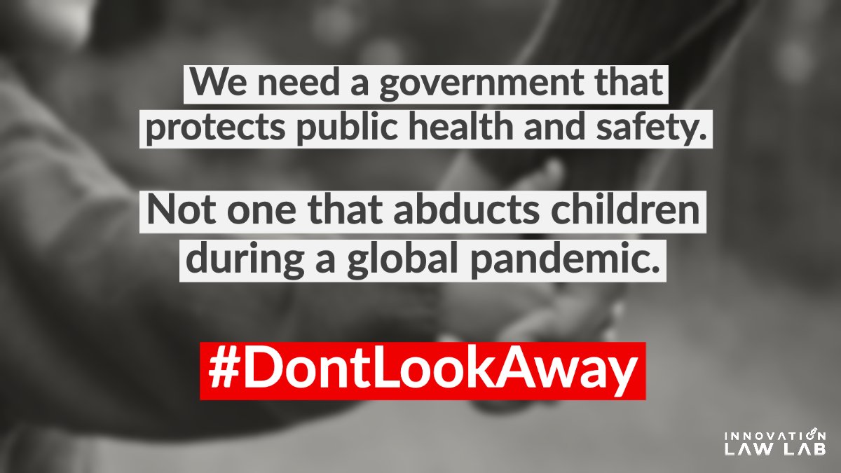 ThinkLawLab's tweet photo. ICE is presenting detained migrant families with the ‘choice’ of putting their children up for adoption or being detained indefinitely during the COVID-19 pandemic. This is not a choice — this is torture. We know families belong #TogetherAndFree #DontLookAway #Families4Families https://t.co/hpbq22Fi63