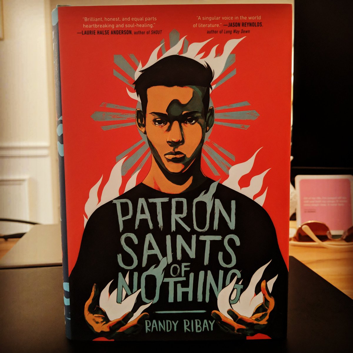 Y'all, THIS BOOK!!!!! Ok, so after I got myself together from crying at this ending like no other, I shared an excerpt up now on  #HSAReads Flipgrid.  @randyribay, you are a force! What an incredibly powerful novel. (Thread 1 of 5)