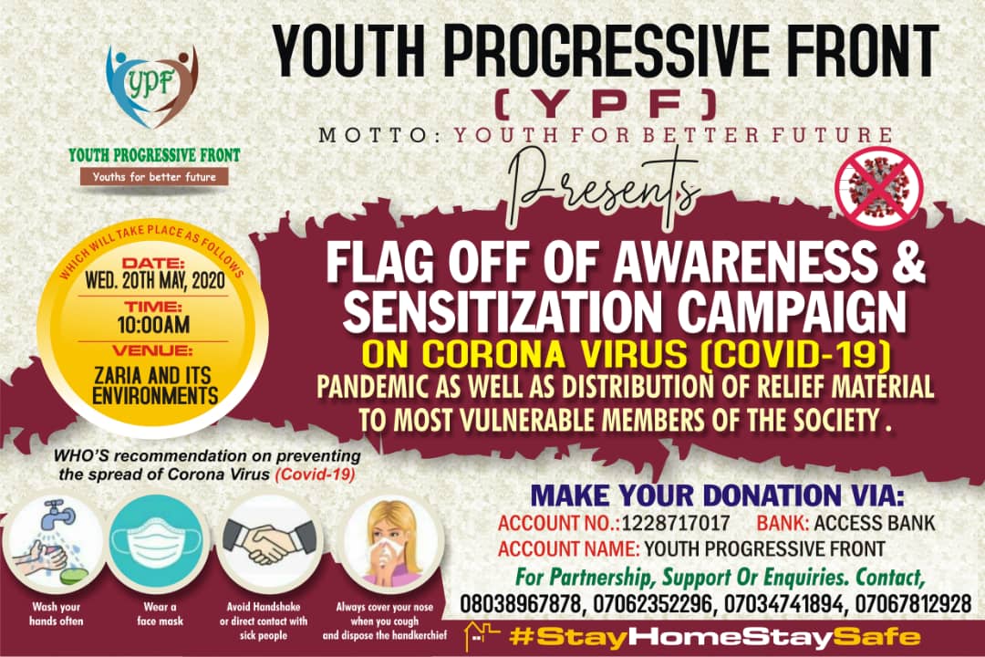 YPF_page's tweet photo. ANNOUNCEMENT/INVITATION

This is to inform you that our YPF 2020/1441 RAMADAN OUTREACH will hold  tomorrow Wednesday 20th May, 2020 in shaa Allah by 10:00am. https://t.co/8VQPcU0x6B
