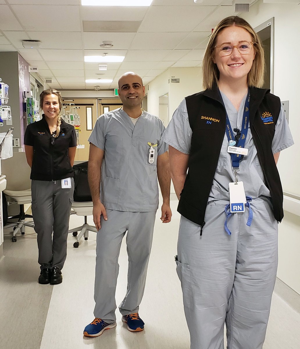 BCChildrensHosp's tweet photo. A huge THANK YOU to our BC Children's #HealthCareHeroes working to care for patients during #COVID19, including Bobby and team, who work in the Pediatric Intensive Care Unit​. They value working with amazing people who live by a “leave no one stranded” motto. https://t.co/1r21HSs22E