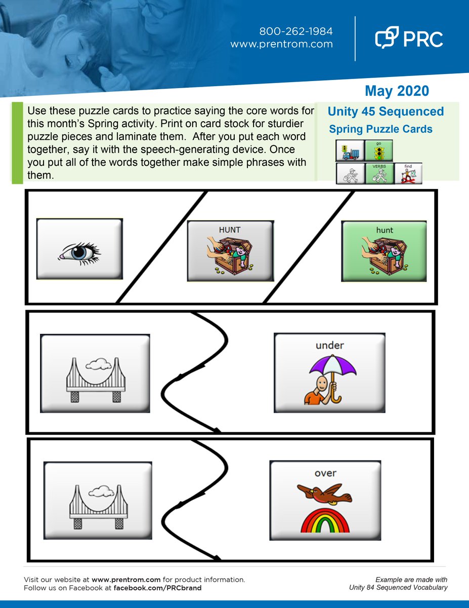 PRCSaltillo's tweet photo. It's time for some extra #Coreword practice! Use these puzzle cards to practice saying the core words for this month’s #Spring activity. #PRC #AAC
Download the PDFs today: https://t.co/tnJSHVThLQ https://t.co/w36TjH1rdW