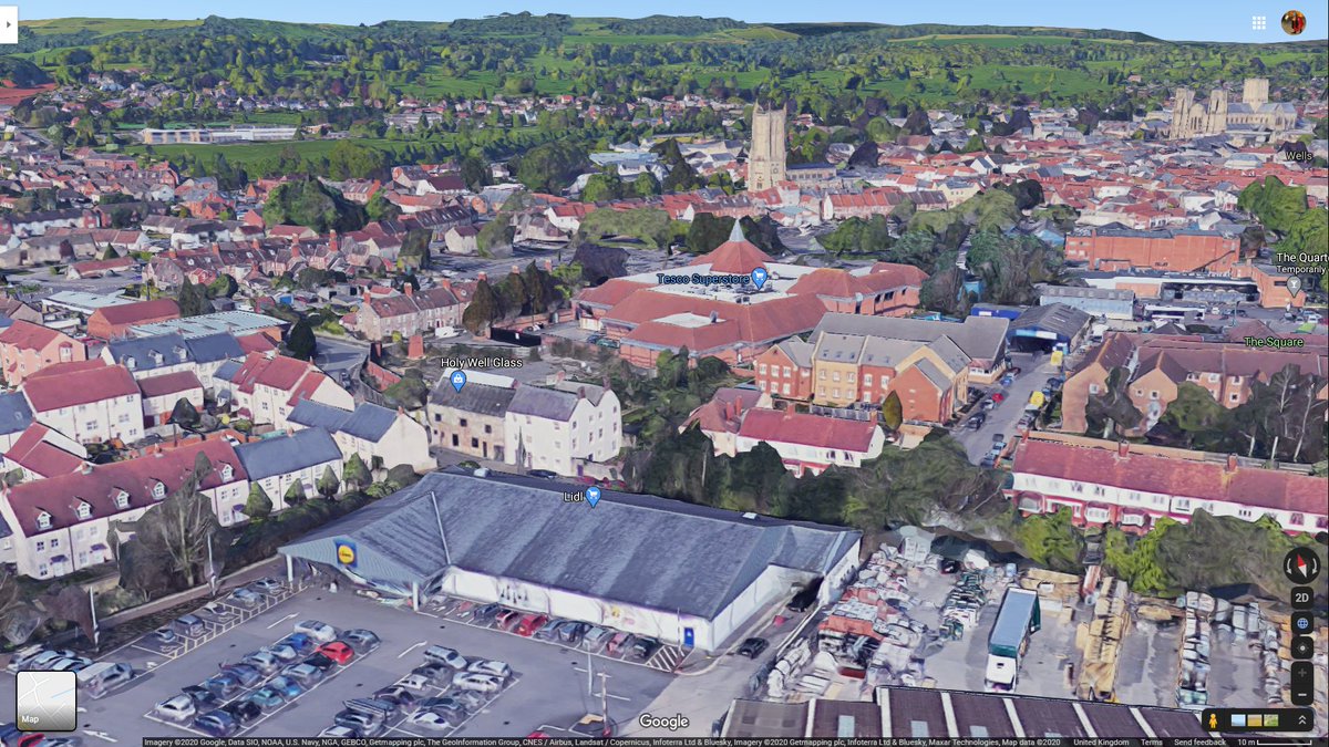 Crikey Wells Priory was hard work to do the overlay, but I like the town so 'tis enlightening. It was initially a hospital f. by Bishop Jocelin but was made a priory 1350 but weirdly can't find what order. Opposite the Lidl, where Google car was having issues with colour balance