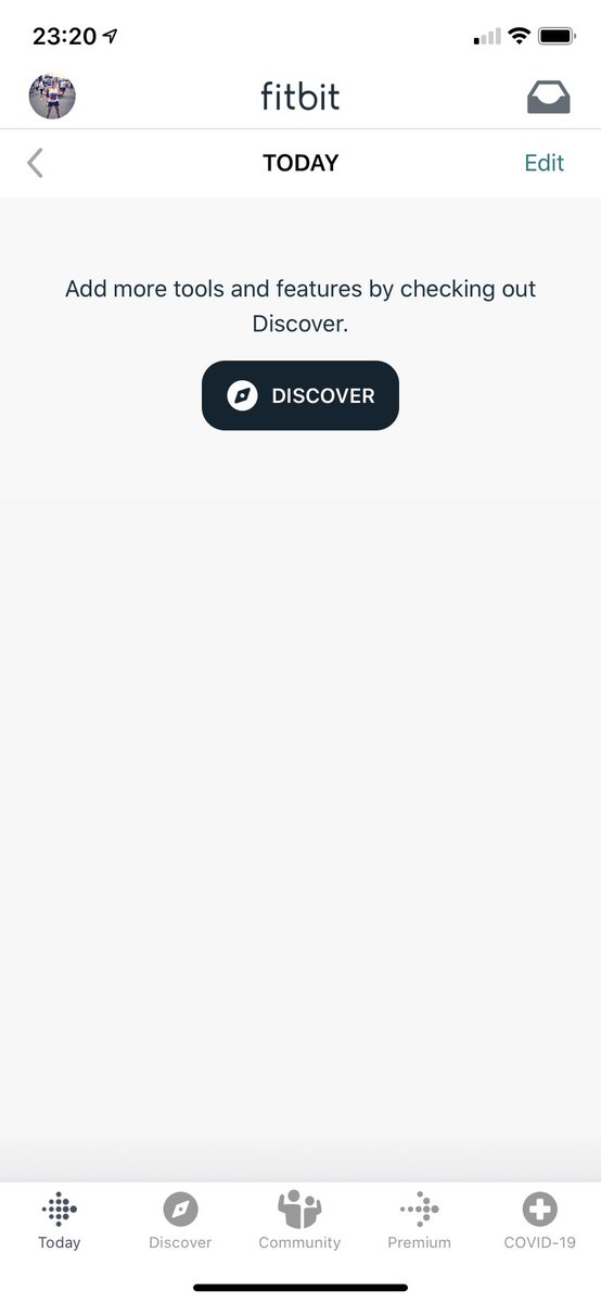 abilturner's tweet photo. @FitbitSupport why does my Fitbit app screen when I open it look like this? https://t.co/8sdkMTZaBk