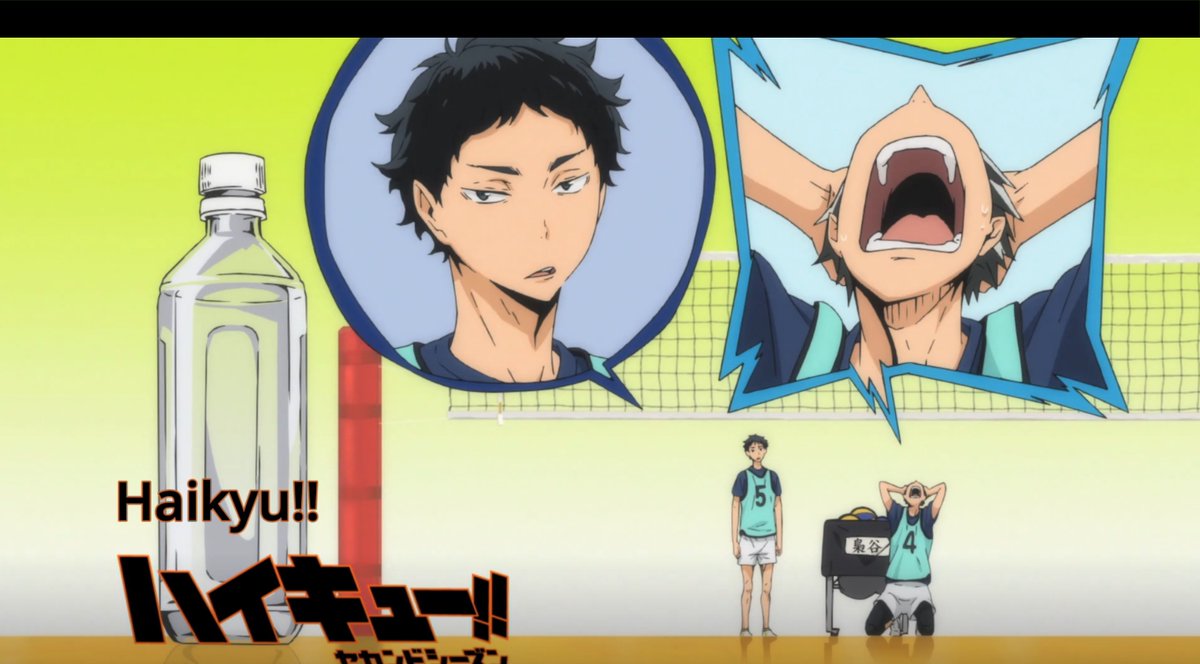 bokuto losing his mind over a miss while akaashi is like "...ok"