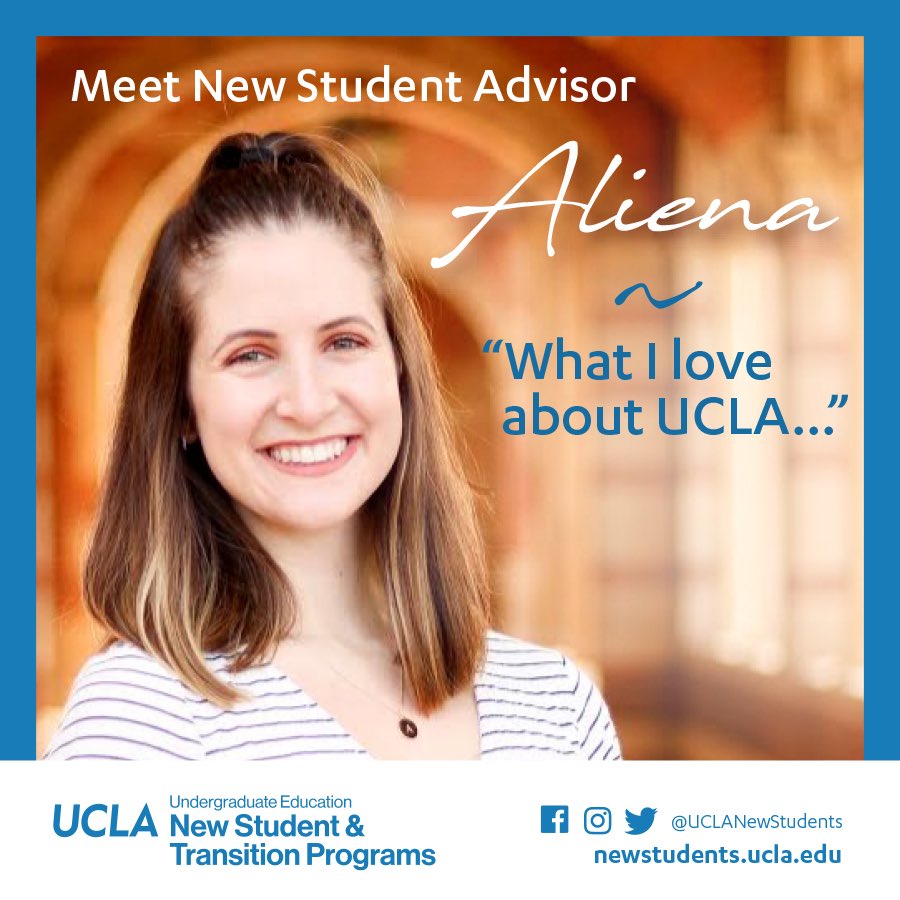 Meet NSA Aliena, a 3rd-year Political Science major. “I love how UCLA has a diverse array of opportunities that have allowed me to explore my passions and interests. UCLA has shaped me into the person that I am today.” New students: SIGN UP for a Bruin to Bruin session on My.UCLA