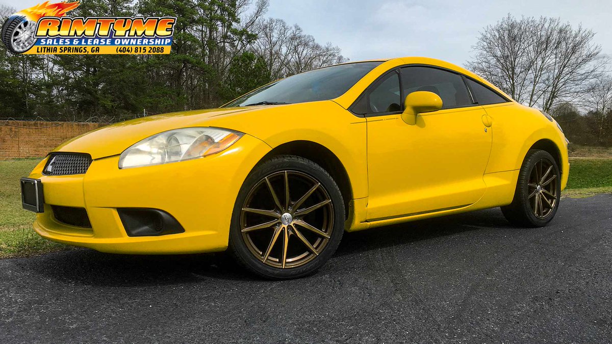 Mitsubishi Eclipse sitting on 18” Neoz 5018 Bronze Wheels
----
RimTyme Custom Wheels and Tires
512 Thornton Rd, Lithia Springs, GA
(404) 815-2088
----
#RimTyme
#RimTymeLithiaSprings
#MitsubishiEclipse
#YellowCar
#NeozWheels
#18InchWheels
#BronzeWheels
#WheelsAndTiresForSale